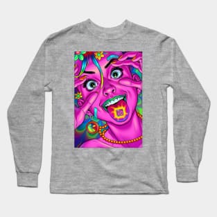 Crazy girls Long Sleeve T-Shirt